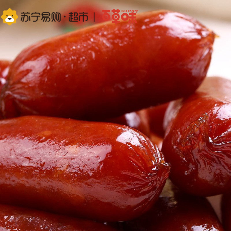 百草味 肉脯肉干 肉枣 烟熏味180g袋装(休闲零食)