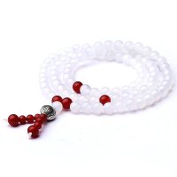 磊鑫缘 唯美系列-3A级天然白玛瑙时尚手链附证书 WA01030130003 白色