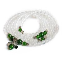 磊鑫缘 3A级天然白玛瑙四圈手链附证书 WA01030140002 白色