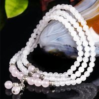 磊鑫缘 天然白玉髓招桃花三圈手链附证书 WA01090130002 白色