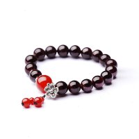 磊鑫缘 特价天然石榴石手链 WA01020210032 酒红色