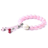 磊鑫缘 蝶恋花-天然粉水晶手链附证书 WA01040210011 粉色
