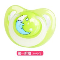 美国Nuby/努比 安抚奶嘴系列安全硅胶夜光按摩型0-6个月安抚奶嘴 翠绿