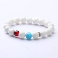 磊鑫缘 蓝魅朱影-天然砗磲手链附证书 WA01050110003 白色