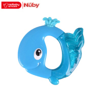 美国nuby/努比 婴儿宝宝磨牙棒儿童专用可爱舒适按摩固齿器牙胶鲸鱼