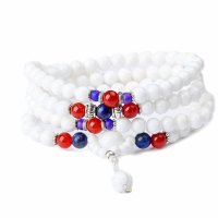 磊鑫缘 静心系列-天然白砗磲108颗念珠附证书 WA01050140006 白色