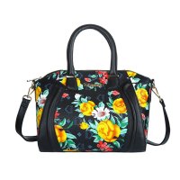 Edgardo 简约笑脸手提女包 QN004 黑色