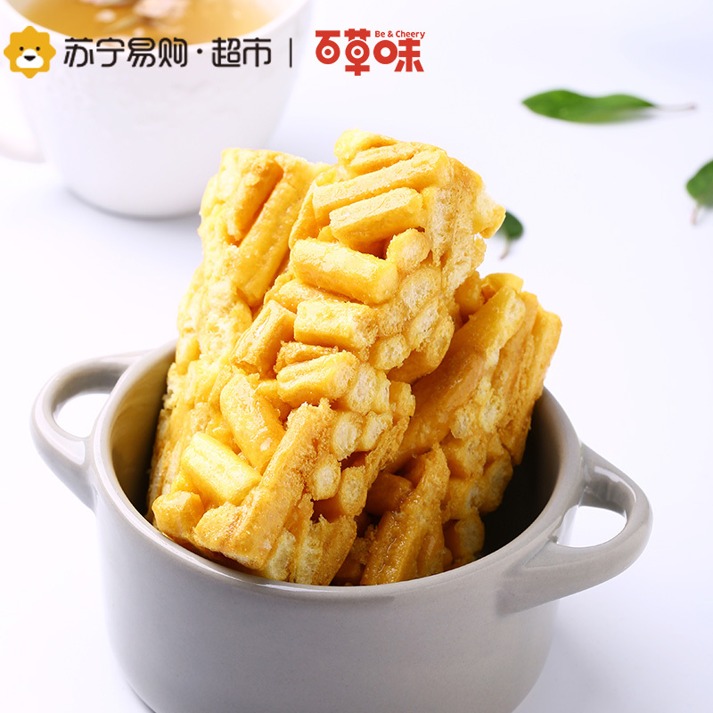 百草味 法式烤芙条(牛奶味)220g 沙琪玛糕点零食