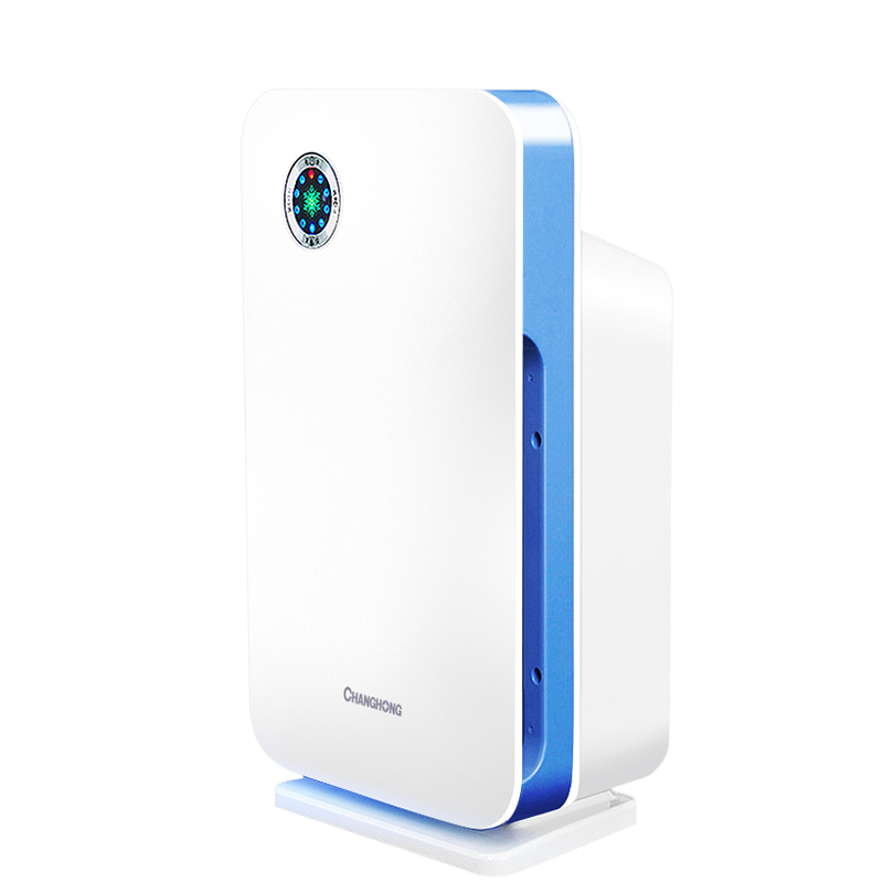 长虹(CHANGHONG)空气净化器 KJ225F-B1M除甲醛二手烟pm2.5异味负离子白色 空气清洁器 空气清新机高清大图