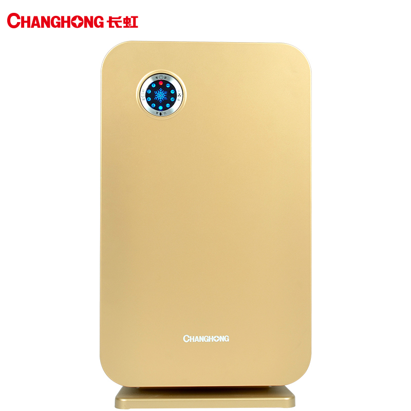 长虹(CHANGHONG)空气净化器 KJ225F-B1N 除甲醛二手烟pm2.5负离子香槟金 空气清洁器 空气清新机