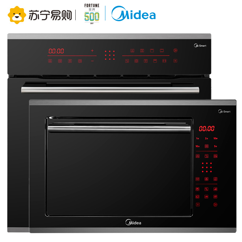 美的(Midea)品尚系列嵌入式微波炉+电烤箱TG025QPS-NSH+ET1065PS-21SE 智能款 微波烤箱套装