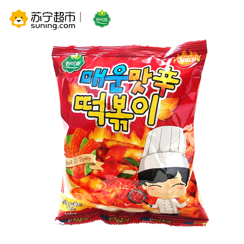 韩美禾辣味打糕条110g/袋 韩国进口 香辣酥脆