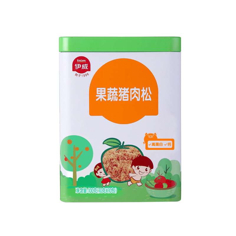 [苏宁自营]伊威( Eastwes)果蔬猪肉松100g 营养肉松