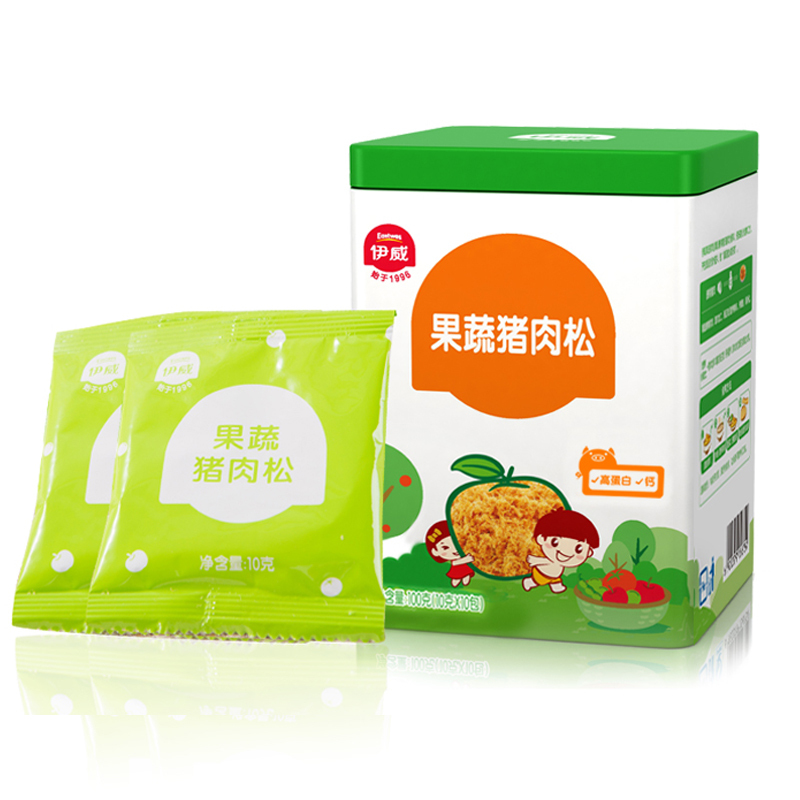 [苏宁自营]伊威( Eastwes)果蔬猪肉松100g 营养肉松