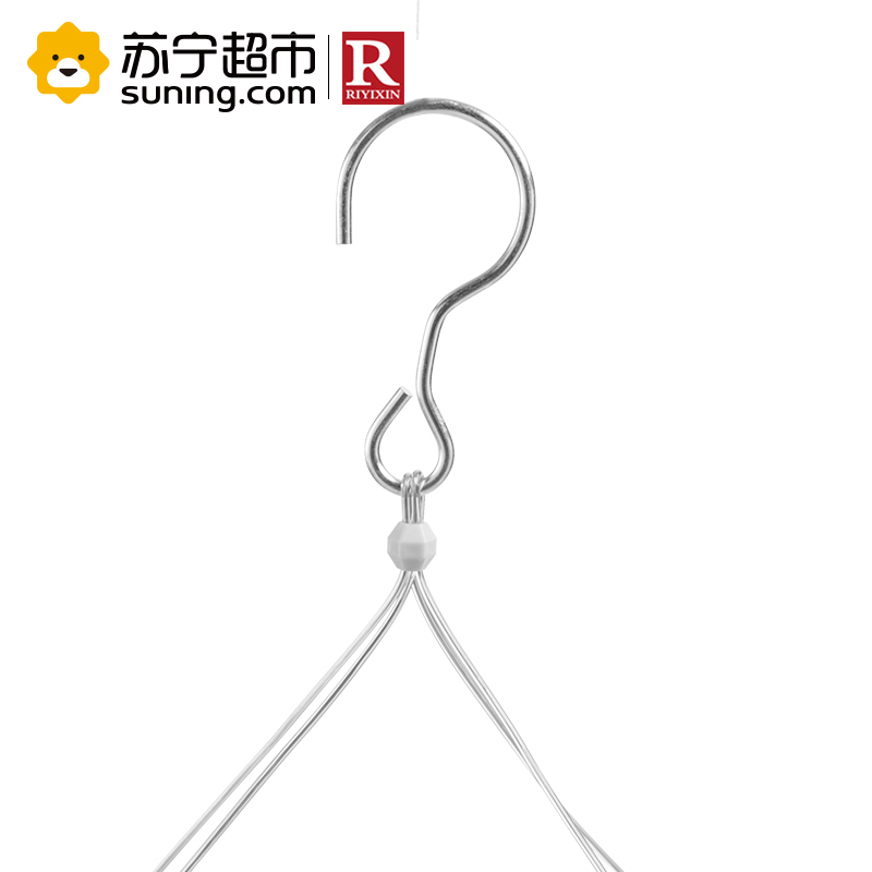 日益新17夹金属晾衣架YMR6021 银色