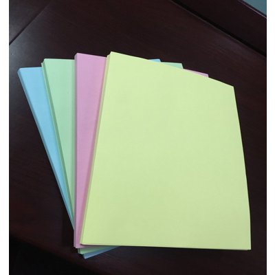 蓝光彩色复印纸A4-80g （黄色、粉红、绿色、蓝色）单包装 500张/包