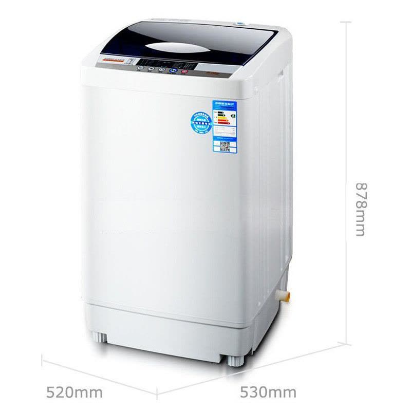韩电(KEG)XQB60-D1518 6公斤小型全自动波轮洗衣机 单脱单洗 预约洗涤 租房家用 透明蓝图片