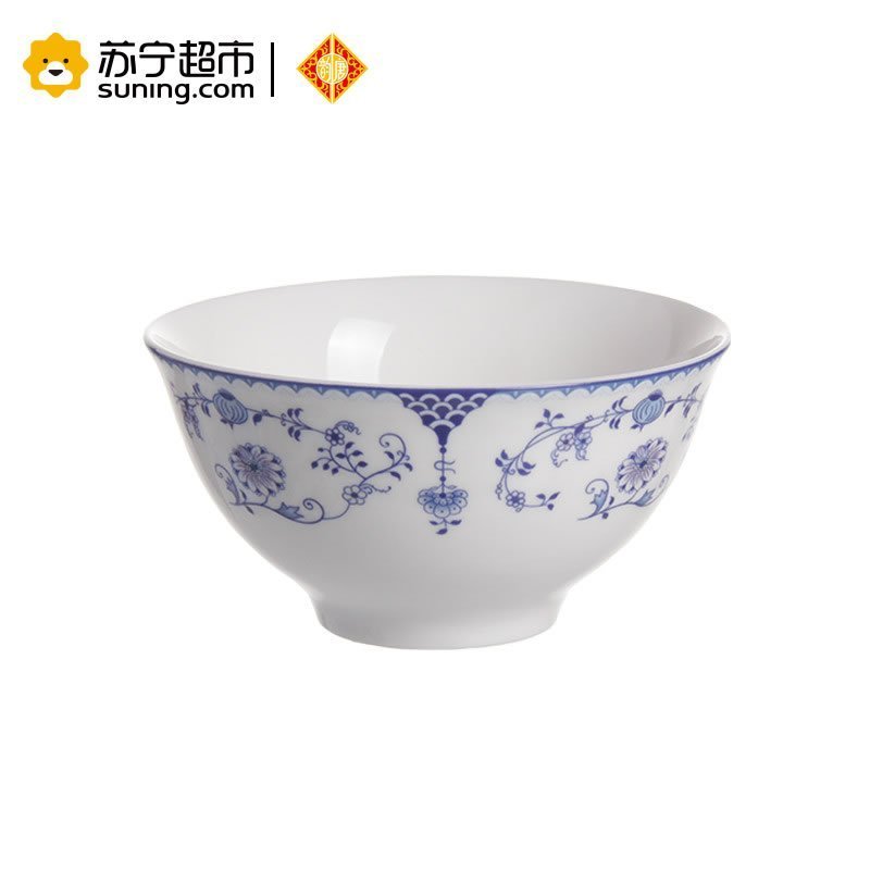 韵唐家用米饭碗汤碗面碗吃饭碗小碗釉中彩陶瓷餐具心愿5英寸饭碗4只装