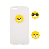 [苏宁超市]苏宁狮子表情硅胶手机套for iPhone 6/6s 透明