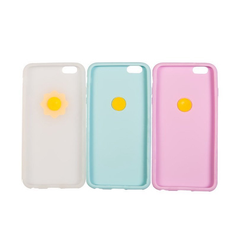 [苏宁超市]苏宁狮子表情硅胶手机套for iPhone 6/6s 透明