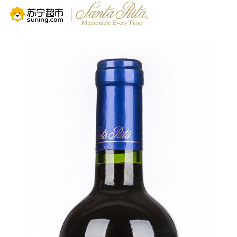 桑塔丽塔120勋章梅洛红葡萄酒700ml 单支装