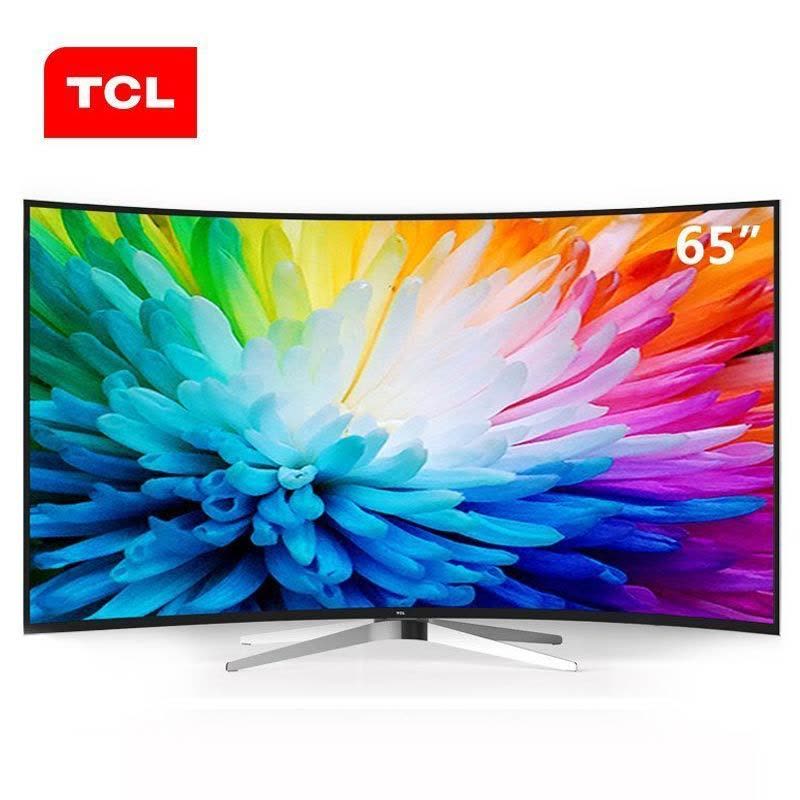 TCL L65C2-CUDG 65英寸曲面 4K镜面低反射屏 64位14核超高清安卓智能LED电视(黑)图片