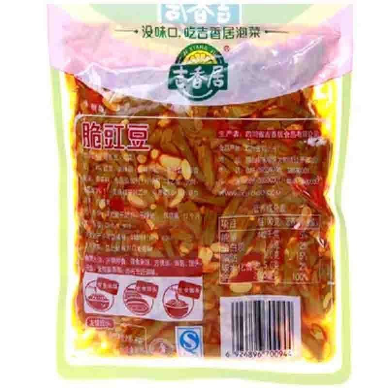 吉香居脆豇豆228g 四川红油泡菜爽脆开胃开袋即食图片