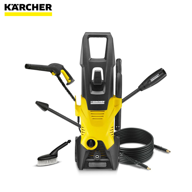 德国凯驰(KARCHER)清洁机K3 ECOM WSK手持式高压清洗机家用洗车机高压洗车机清扫角落’1600’W