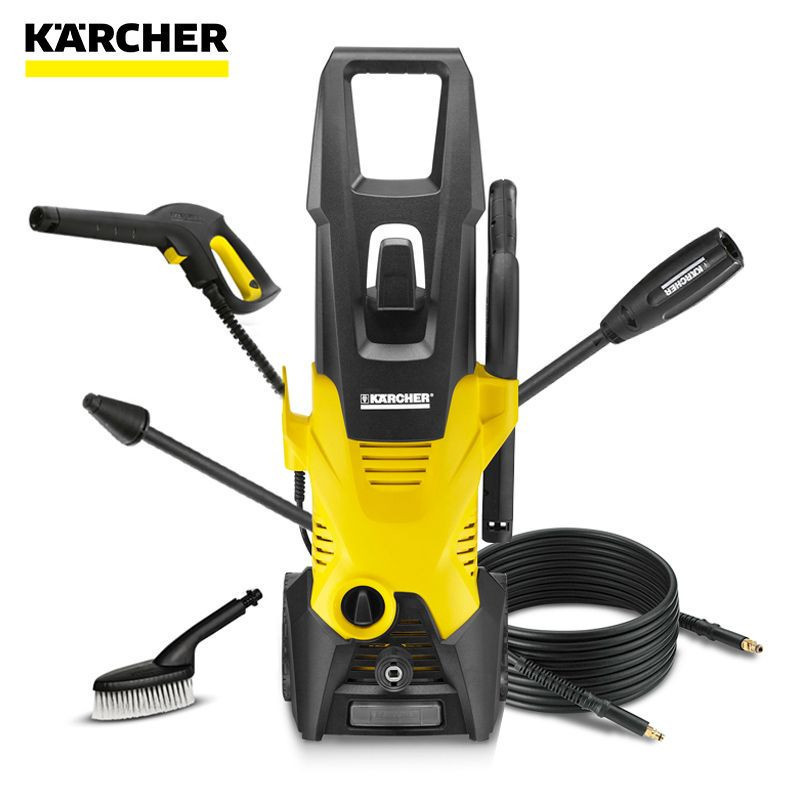 德国凯驰(KARCHER)清洁机K3 ECOM WSK手持式高压清洗机家用洗车机高压洗车机清扫角落’1600’W