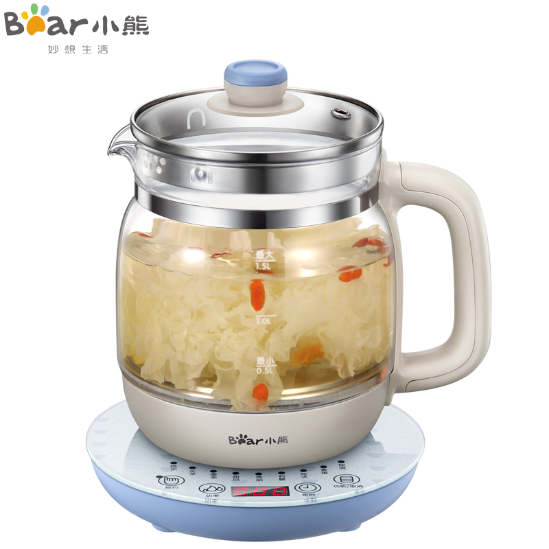 小熊(Bear) 养生壶YSH-A15G1多功能加厚玻璃全自动 电煎药壶煮茶壶1.5L