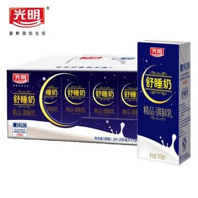 光明舒睡奶精品调制乳250ml*12礼盒装