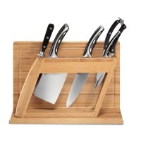 莱茵八雄钼钒钢不锈钢厨房刀具八件套带