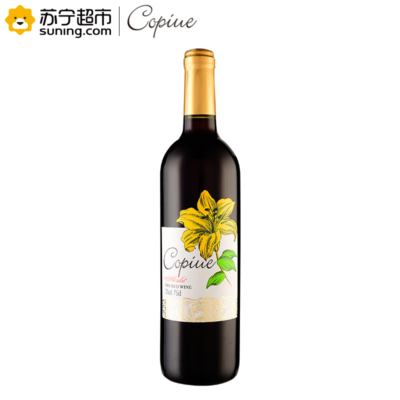 智利原酒进口 柯碧韦(Copiue)美乐干红葡萄酒 750ml 单支装