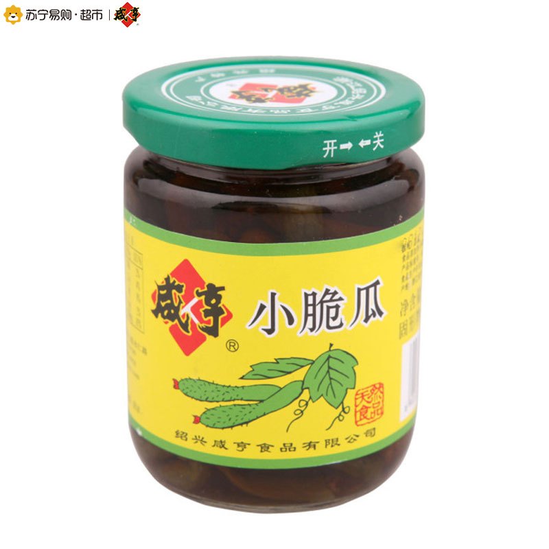 [苏宁易购超市]咸亨小脆瓜230g