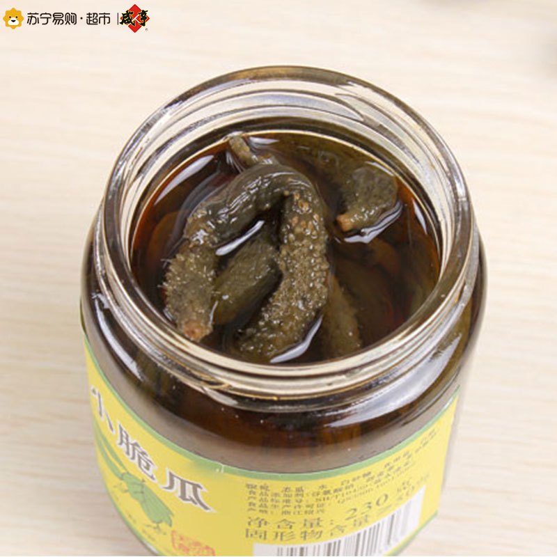[苏宁易购超市]咸亨小脆瓜230g