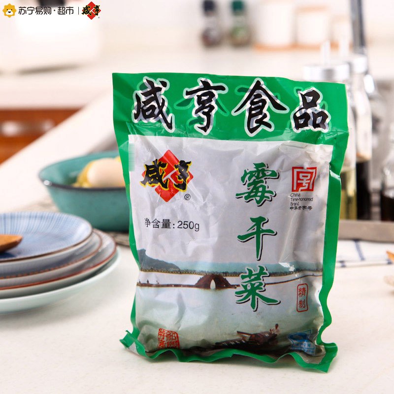 [苏宁易购超市]咸亨霉干菜250g