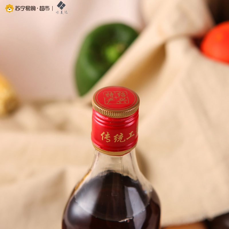 【苏宁易购超市】味美达绍兴姜葱料酒500ml