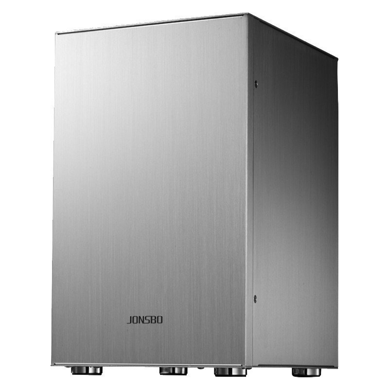乔思伯(JONSBO)C3 M-ATX机箱 全铝机箱 银色透明版本 C3 银色侧透版本