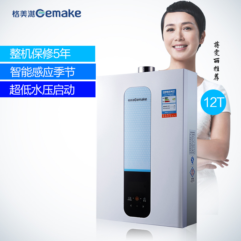 Gemake/格美淇 燃气热水器JSQ23-12H5A 强排式数码恒温天然气