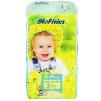 BioFities 爱婴舒坦 环保型超薄纸尿裤3号 M码 (5-10公斤) 54片 原装进口