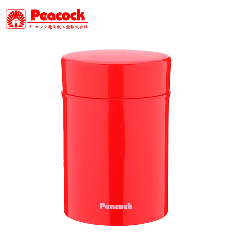 日本孔雀(Peacock)真空不锈钢内胆保温焖烧杯罐300ml 儿童水杯水壶辅食罐 保温桶LKB-30(R)
