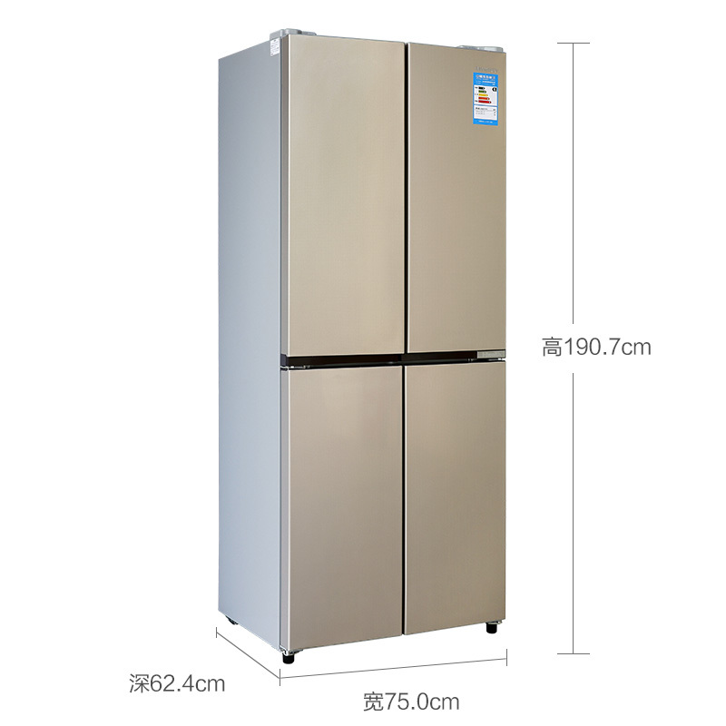 创维(SKYWORTH) D39H 395升 十字多门冰箱 对开门四门大容量节能电冰箱(润金)