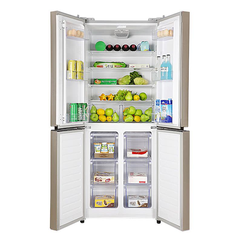 创维(SKYWORTH) D39H 395升 十字多门冰箱 对开门四门大容量节能电冰箱(润金)图片