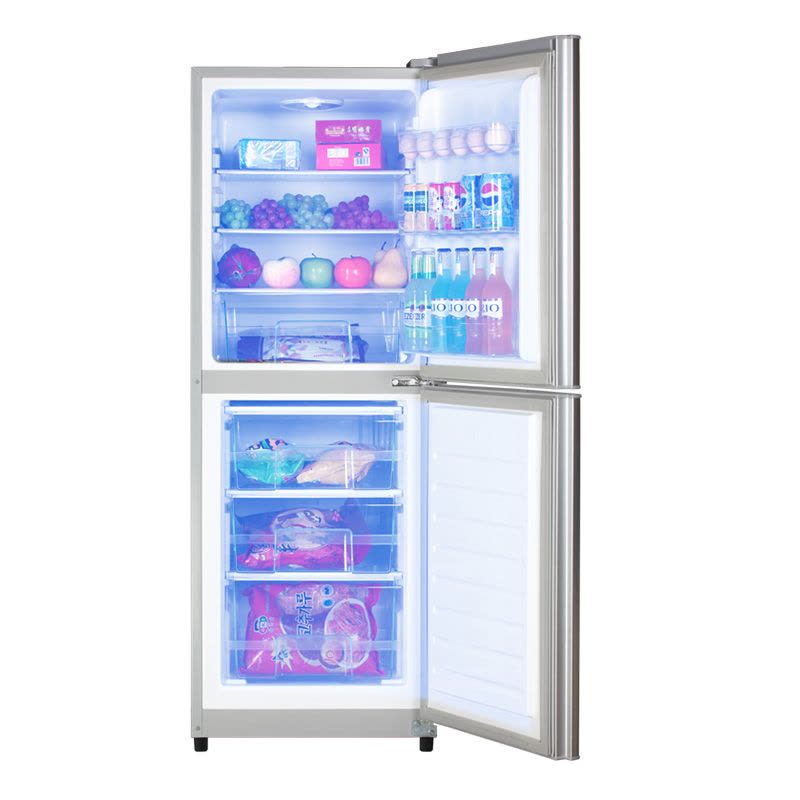 创维(Skyworth)BCD-180 180升冷藏冷冻两门电冰箱 节能双门小冰箱 家用 (银色)图片