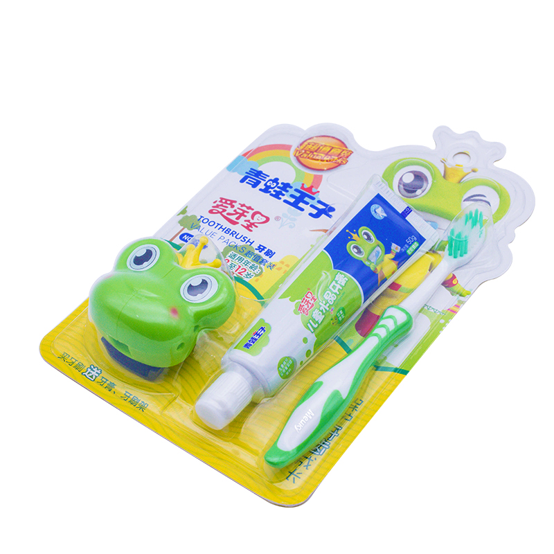 青蛙王子妙奇蛙儿童双效护齿牙刷