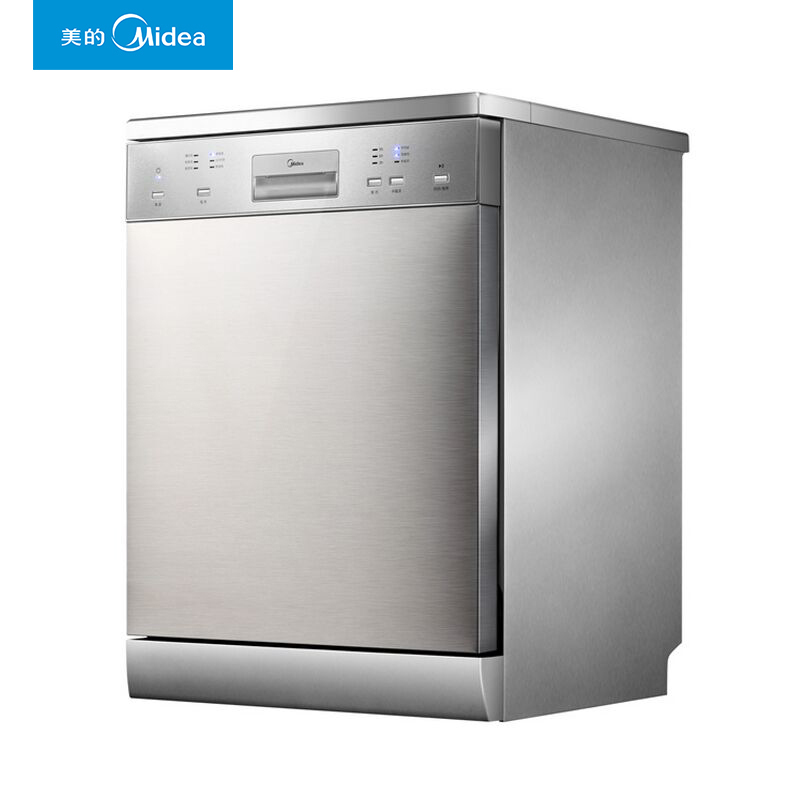 美的(Midea)14套 不锈钢 半载经济洗独立式洗碗机 WQP12-7209H