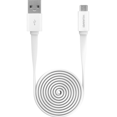 华为(HUAWEI)安卓电源线AP50白数据线 1.5m MICRO USB PE材质连接线