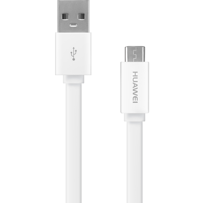 华为(HUAWEI)安卓电源线AP50白数据线 1.5m MICRO USB PE材质连接线