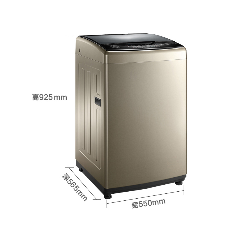美的(Midea)MB80-6100WDQCG 8公斤波轮洗衣机 智能操控 快净科技 变频节能 家用 金色