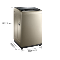 美的(Midea)MB80-6100WQCG 8公斤洗衣机 全自动波轮洗衣机 金色 家用